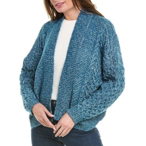 Cabi Astral Cable Knit Long Sleeve Open Cardigan Sweater Size Medium - Picture 1 of 7